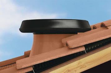 The Tile Roof mount integrates with the terracotta tile roof.